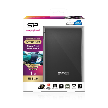 Dysk zewnętrzny HDD Silicon Power Armor A80 (1TB; 2.5