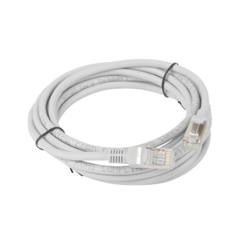 Patchcord Lanberg PCF5-10CC-0300-S (RJ45 - RJ45 ; 3m; kolor szary)