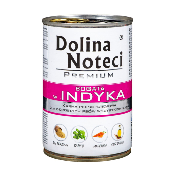 DOLINA NOTECI Premium bogata w indyka - mokra karma dla psa - 400g