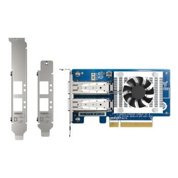 Qnap QXG-25G2SF-CX6, 2x SFP28 25Gb, Low-profile /Full-height, PCIe Gen4 x8