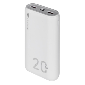 Powerbank Silicon Power QS15 20000mAh QC3.0+PD 2xUSB A, 1x mUSB + 1x USB C, biały