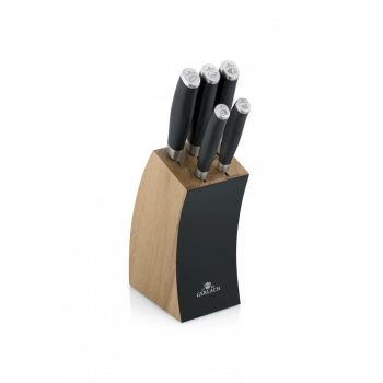 GERLACH.ZESTAW NOŻY W BLOKU  5szt. DECO BLACK