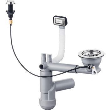 Syfon do zlewozmywaka granitowego 1-komorowego - Space-Saver ZXY 9911 5907650841593