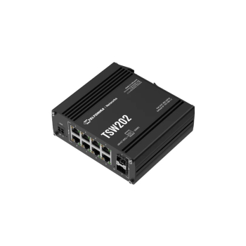 Teltonika TSW202 Switch 8x RJ45 1Gb, 2x SFP L2 POE+