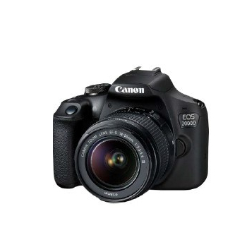 Canon EOS 2000D BK 18-55 IS II EU26 Zestaw do lustrzanki 24,1 MP CMOS 6000 x 4000 px Czarny