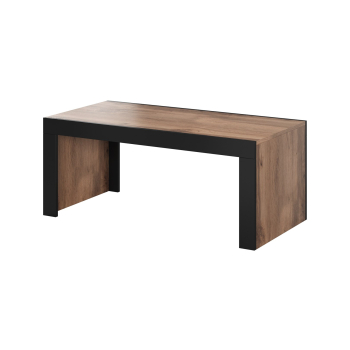 Ława/Stolik MILA 120x60x50 dąb wotan + czarny