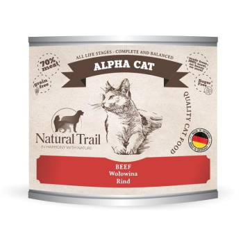 NATURAL TRAIL Cat  Alpha Beef puszka 200g