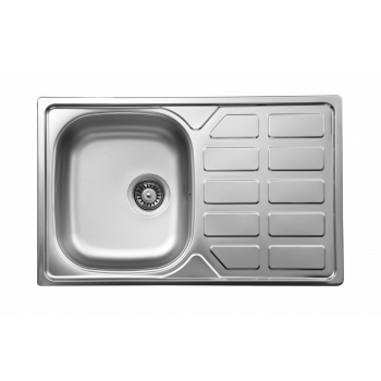 Zlewozmywak stalowy 1-komorowy z ociekaczem ZEO 0113 5908212007389