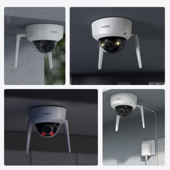 Reolink | Kamera wandaloodporna 4K Ultra HD IK10 | W437 | Kopuła | 8 MP | 2,7-13,5 mm | Stopień ochrony IP67 | H.265 | Micro SD, maks. 256 GB