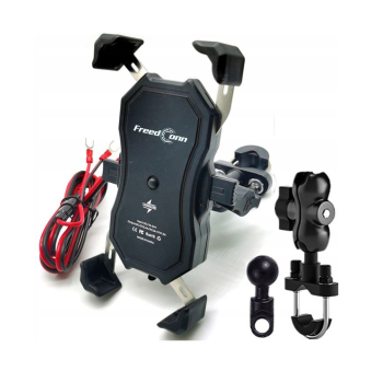 Uchwyt na telefon i ładowarka indukcyjna FreedConn MC1W 15W + USB