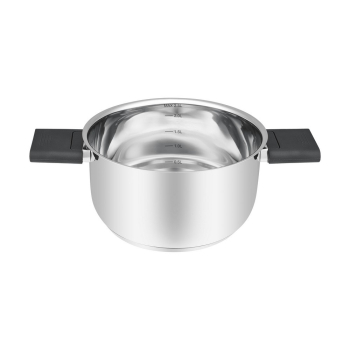 Resto Kitchenware Anser 2,5 l Okrągły Czarny, Stal nierdzewna