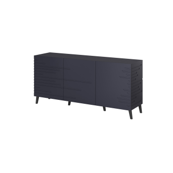 Komoda NOVA 155x40x72 granat mat