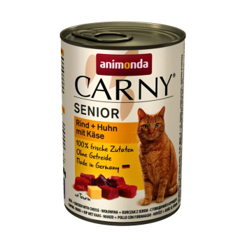 ANIMONDA Carny Senior wołowina, kurczak z serem - mokra karma dla kota - 400g