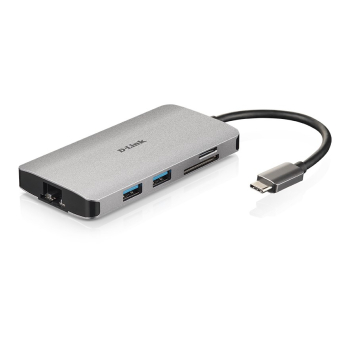 D-Link DUB-M810 stacja dokująca Przewodowa USB 3.2 Gen 1 (3.1 Gen 1) Type-C Aluminium