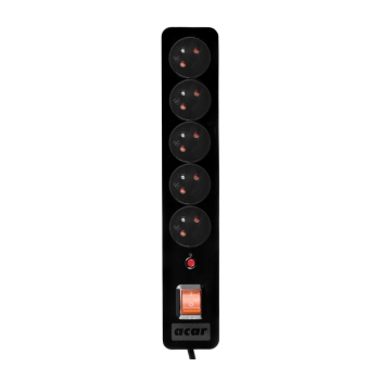 Listwa zasilająca HSK DATA ALP-ACARX5-----005 (5 x UTE; 10 A; 5m; kolor czarny)