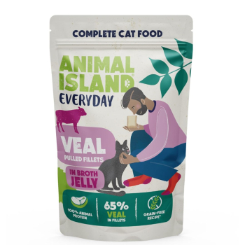 Animal Island NEW JELLY  EVERYDAY 12-PACK SASZETKA 12X85g cielęcina w galaretce