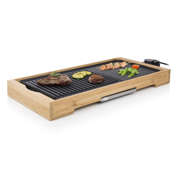 Tristar BP-2641 grill Gril Blad Prąd elektryczny Bambusowy, Czarny 2200 W