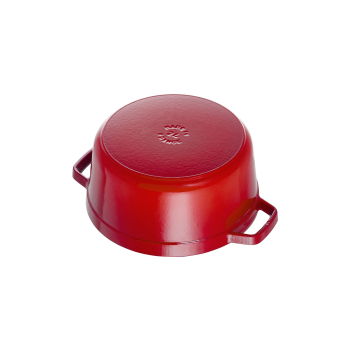 Garnek żeliwny okrągły wysoki STAUB 40501-485-0 - czerwony 4.8 ltr