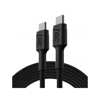 GREEN CELL KABEL KABGC29 GC POWERSTREAM USB-C - USB-C 200CM, POWER DELIVERY 60W, ULTRA CHARGE, QC 3.0