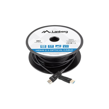 LANBERG KABEL HDMI M/M V2.1 40M 8K OPTYCZNY AOC CA-HDMI-30FB-0400-BK