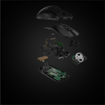 Logitech G Pro X Superlight myszka Gaming Po prawej stronie RF Wireless 25600 DPI