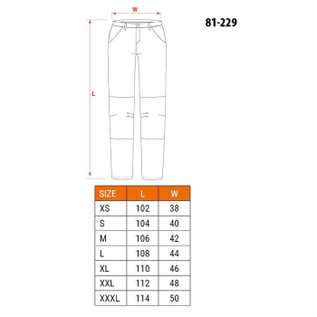 NEO tools 81-229-XXL spodnie ochronne