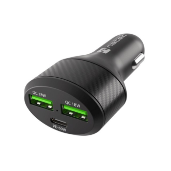 NATEC ŁADOWARKA SAMOCHODOWA CONEY 2X USB 1X USB-C PD 3.0 84W QC3.0 NUC-1981