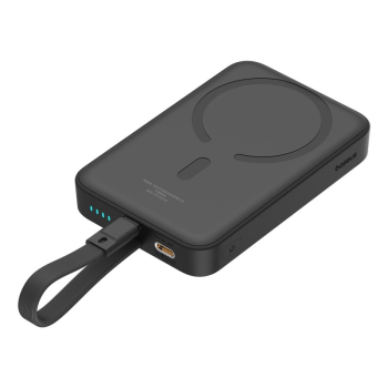 Powerbank Baseus Magnetic Mini Air Wireless 10000mAh 20W+kabel lightning (czarny)
