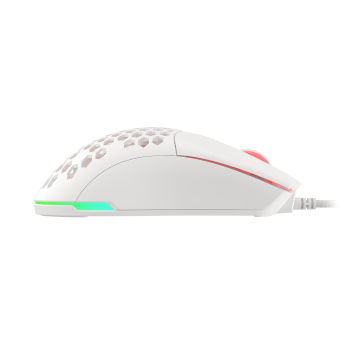 Mysz dla graczy Genesis Krypton 750 lekka 8000 DPI PAW3333 RGB Biała gamingowa