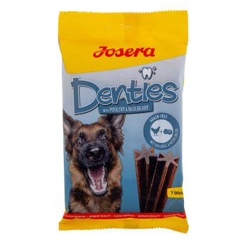 JOSERA Denties Drób z jagodami - przysmak dla psa - 180 g