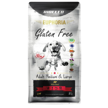 BIOFEED Euphoria G-F psy MID&MAXI wołowina 2kg