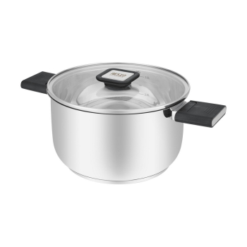 Resto Kitchenware Anser 3,2 l Okrągły Czarny, Stal nierdzewna