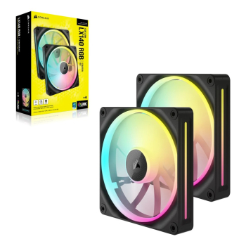 Corsair CO-9051028-WW system chłodzenia komputerów Obudowa komputera Wentylator 14 cm Czarny 2 szt.