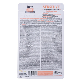 BRIT Care Grain-Free Sensitive Turkey&Salmon - sucha karma dla kota - 400 g