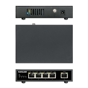 INTELLINET SWITCH GIGABIT 4X RJ45 POE+, 1X RJ45 GI