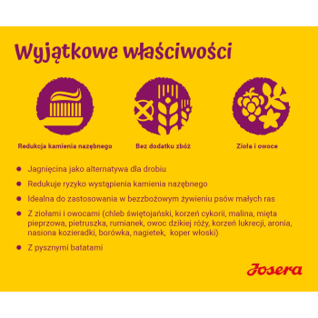 JOSERA MiniDeluxe - sucha karma dla psów dorosłych małych ras - 900 g