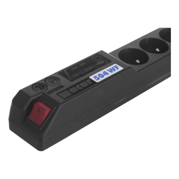 Listwa zasilająca HSK DATA ALP-ACAR504WF---0N (5 x UTE; 10 A; 1,5m; kolor czarny)