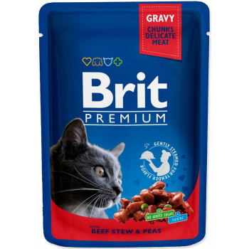 BRIT Premium Cat Beef Stew&Peas - mokra karma dla kota - 100 g