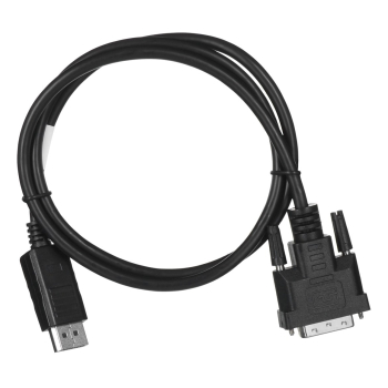 Kabel Lanberg CA-DPDV-10CU-0010-BK (DisplayPort M - DVI-D M; 1m; kolor czarny)