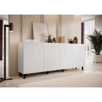Komoda BARI 200x42x82 biały mat