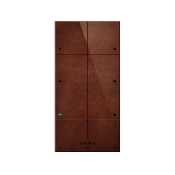Grenton Panel dotykowy/ 8 pól dotykowych/ TF-Bus/ ciemny, wykonany z naturalnej skóry front