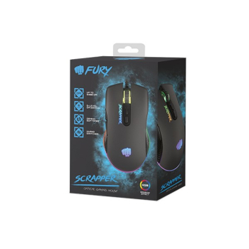 FURY MYSZ DLA GRACZY SCRAPPER 6400DPI RGB NFU-1699