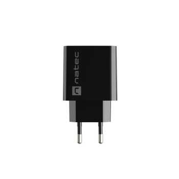 NATEC ŁADOWARKA SIECIOWA RIBERA USB-A 18W CZARNA NUC-2058
