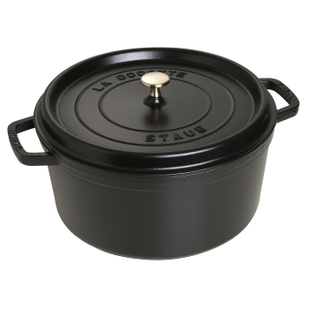 Garnek żeliwny okrągły STAUB 40509-863-0 - czarny 8.35 ltr