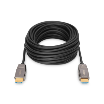 Kabel połączeniowy hybrydowy HDMI 2.1 Ultra High Speed 8K60Hz UHD HDMI A/HDMI A M/M czarny 15m
