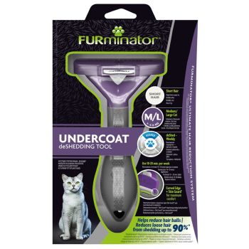 FURminator - furminator dla kotów krótkowłosych - M/L