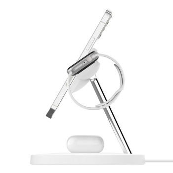 Ładowarka bezprzewodowa Belkin BoostCharge Pro 3-in-1 Wireless Charger with Official MagSafe Charging iPhone/Apple Watch/AirPods 15W White