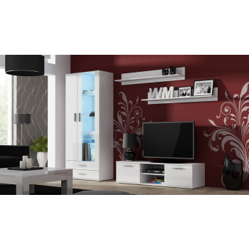 Witryna SOHO S6 2D2S biały/ biały połysk