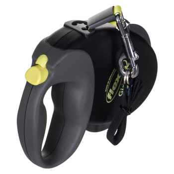 Smycz flexi automatyczna Giant L taśma 8 m - dla psa do 50 kg, kolor czarno-żółty