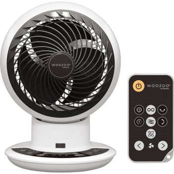 Cyrkulator Woozoo PCF-SDC15T DC jet 150, 15cm, 10 prędkości, ruchoma głowica pion i poziom, pilot, timer, funkcje, 25W, biały